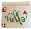 Wood BASEBOARD Wall Art Plaque HELLO SIGN Rectangle Decoupaged Kitchen Home Decor Gift Idea Positive Saying - JAMsCraftCloset