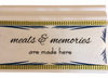 Wood BASEBOARD Wall Art Plaque MEALS AND MEMORIES SIGN Rectangle Decoupaged Kitchen Home Decor Gift Idea Positive Saying - JAMsCraftCloset