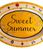Hard Plastic OVAL TRAY Farmhouse Country Home Decor SWEET SUMMER Wall Art Cottage Chic Kitchen Decor Handmade Gift Idea &nbsp;- JAMsCraftCloset