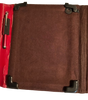 Vintage Leather Portfolio iPad Case RED 10” x 8.5” Tucked In Closure USED Shows Some Wear On Inside - JAMsCraftCloset