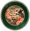 Pie Pan Forrest Green LOVE YOU TILL THE COWS COME HOME Farmhouse Country Cows Wall Art Handmade Hand Painted Repurposed Upcycled Gift Idea Crafters Delight {{ JAMsCraftCloset }}