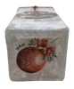 Glass VASE Decoupaged CHRISTMAS BULBS Shelf Sitter Co7untry Farmhouse Shabby Chic Victorian BoHo Decor Holiday Decor Gift Idea - JAMsCraftCloset