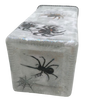 Glass VASE Decoupaged HALLOWEEN SPIDERS Shelf Sitter Country Farmhouse Shabby Chic Victorian BoHo Decor Holiday Decor Gift Idea - JAMsCraftCloset