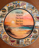 PLATE PLASTIC ROUND Beachy Border DECOUPAGED Upcycled Repurposed Wall Art or Shelf Sitter MEET ME WHERE THE SUN TOUCHES THE SEA Beach Theme Home Decor Gift - JAMsCraftCloset
