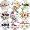 ROUND Digital Graphic Design FAITH Sublimation PNG SVG Country Farmhouse Sign Bedroom Child's Room Wall Art Decor Wreath Design Love Gift Crafters Delight HAPPY CRAFTING {{ JAMsCraftCloset }}