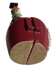 Figurine WORLDS BEST TEACHER - OPEN APPLE - STUDENTS Shelf Sitter Teacher Gift Desk Decor - JAMsCraftCloset