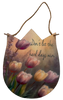 Galvanized Metal TULIP Positive Saying Sign Decoupaged Farmhouse Country Wall Art Home Decor Handmade Gift Idea - JAMsCraftCloset