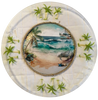 Dollar Tree CLEAR ROUND Plastic PLATE Beach Scene 1 Wall Art Design Handmade Home Decor Gift Idea Crafters Delight {{ JAMsCraftCloset }}