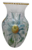 Glass VASE Decoupaged DAISIES Wedding Decor Shelf Sitter Vase Shabby Chic Victorian BoHo Decor Gift Idea - JAMsCraftCloset