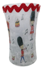 Glass VASE Decoupaged DRUM MAJORETTE Nursery Decor Child's Room Decor Shelf Sitter Shabby Chic Victorian BoHo Decor Gift Idea - JAMsCraftCloset
