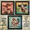 Wood Wall Art Plaque WHAT DO YOU MEAN YOU NEED MORE MILK Funny Cow Square Decoupaged Kitchen Home Decor Gift Idea Positive Saying - JAMsCraftCloset