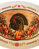 Plastic OVAL WHITE TRAY Farmhouse Country Kitchen Home Thanksgiving Decor TURKEY AND PUMPKINS Wall Art Shelf Sitter Handmade &nbsp;- JAMsCraftCloset