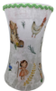 Glass VASE Decoupaged NURSERY RHYME Nursery Decor Child's Room Decor Shelf Sitter Shabby Chic Victorian BoHo Decor Baby Shower Gift Idea - JAMsCraftCloset