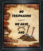DIGITAL RECTANGLE Graphic Design NO TRESPASSING - WE HAVE GUNS AND SHOVELS - PNG SVG PDF JPEG House Sign Farmhouse Country Home Cabin MAN CAVE Door or Wall Art Decor Gift Crafters Delight HAPPY CRAFTING - JAMsCraftCloset