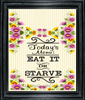 RECTANGLE SHAPED Digital Graphic Design EAT IT OR STARVE - PNG SVG KITCHEN Wall Art Decor Chef Gift Crafters Delight - JAMsCraftCloset