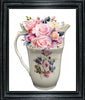 DIGITAL GRAPHIC DESIGN-Country-Vintage WHITE ROSE PITCHER Pink Roses-Sublimation-Download-Digital Print-Clipart-PNG-SVG-JPEG-Crafters Delight-Kitchen Decor-Gift-Digital Art- JAMsCraftCloset