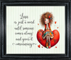 Digital Rectangle Graphic Design VALENTINE - LOVE IS JUST A WORD - PNG SVG PDF JPEG Farmhouse Country Home VALENTINE'S DAY HOLIDAY Decoupage Sublimation &nbsp;Design Gift Crafters Delight - JAMsCraftCloset