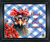 DIGITAL RECTANGLE Graphic Design FLUENT IN FOWL LANGUAGE-FANCY HEN - PNG SVG JPEG PDF Farmhouse Country Cabin HUMOR Wall Art Home Decor Gift Crafters Delight - JAMsCraftCloset
