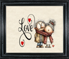 Digital Rectangle Graphic Design VALENTINE LOVE - ELDERLY COUPLE - PNG SVG PDF JPEG Farmhouse Country Home VALENTINE'S DAY HOLIDAY Decoupage Sublimation &nbsp;Design Gift Crafters Delight - JAMsCraftCloset