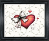 Digital Rectangle Graphic Design VALENTINE - RED HEART WITH BOW - PNG SVG PDF JPEG Farmhouse Country Home VALENTINE'S DAY HOLIDAY Decoupage Sublimation &nbsp;Design Gift Crafters Delight - JAMsCraftCloset