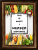 RECTANGLE SHAPED Digital Graphic Design THIS IS WHERE I MURDER VEGETABLES - PNG SVG Lake House Sign Farmhouse Country Home Cabin KITCHEN Wall Art Decor Chef Produce Gift Crafters Delight - JAMsCraftCloset