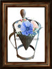 DIGITAL GRAPHIC DESIGN-Country-Floral-Vintage CONE COLLANDER Pink Blue Flowers-Sublimation-Download-Digital Print-Clipart-PNG-SVG-JPEG-Crafters Delight-Digital Art - JAMsCraftCloset