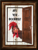 Digital Rectangle Graphic BATHROOM Design SVG-PNG-JPEG Decoupage Sublimation ARE YOU POOPING - ROOSTER - Farm Animal Download Crafters Delight - JAMsCraftCloset