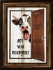 Digital Rectangle Graphic BATHROOM Design SVG-PNG-JPEG Decoupage Sublimation ARE YOU POOPING - COW Farm Animal Download Crafters Delight - JAMsCraftCloset