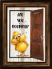 Digital Rectangle Graphic BATHROOM Design SVG-PNG-JPEG Decoupage Sublimation ARE YOU POOPING - BIG EYED CHICK - Farm Animal Download Crafters Delight - JAMsCraftCloset