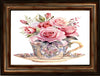 DIGITAL GRAPHIC DESIGN-Country-Vintage TEA CUP Fancy Pink Roses-Sublimation-Download-Digital Print-Clipart-PNG-SVG-JPEG-Crafters Delight-Kitchen Decor-Gift-Digital Art- JAMsCraftCloset
