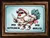 SQUARE Digital Graphic Design MY KITCHEN MY RULES Hen With Knife Sublimation Decoupage PNG SVG Lake House Sign Farmhouse Country Home Cabin KITCHEN Wall Art Decor Wreath Design Gift Crafters Delight HAPPY CRAFTING - JAMsCraftCloset