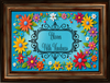 RECTANGLE SHAPED Digital Graphic Design VIBRANT FLORAL - BLOOM WITH KINDNESS - PNG SVG Store or Shop Sign Farmhouse Country Home Cabin Wall Art Decor Gift Crafters Delight HAPPY CRAFTING {{ JAMsCraftCloset }}