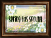 RECTANGLE SHAPED Digital Graphic Design SPRING HAS SPRUNG Sublimation PNG SVG Lake House Sign Farmhouse Country Home Cabin Bedroom Wall Art Decor Gift Crafters Delight