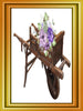 DIGITAL GRAPHIC DESIGN-Country-Floral-VINTAGE WHEELBARROW PURPLE FLOWERS-Sublimation-Download-Digital Print-Clipart-PNG-SVG-JPEG-Crafters Delight-Digital Art - JAMsCraftCloset