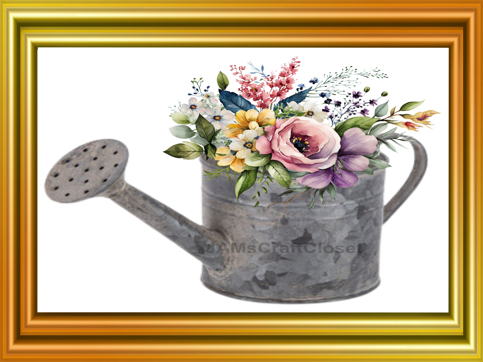 vintage watering can clip art