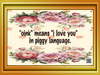 DIGITAL RECTANGLE Graphic Design OINK MEANS I LOVE YOU IN PIGGY LANGUAGE 1 - PNG SVG JPEG PDF Farmhouse Country Cabin ROMANCE Wall Art Home Decor Gift Crafters Delight - JAMsCraftCloset