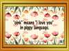 DIGITAL RECTANGLE Graphic Design OINK MEANS I LOVE YOU IN PIGGY LANGUAGE 2 - PNG SVG JPEG PDF Farmhouse Country Cabin ROMANCE Wall Art Home Decor Gift Crafters Delight - JAMsCraftCloset
