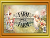 DIGITAL RECTANGLE Graphic Design FARM SWEET FARM - PNG SVG JPEG PDF Farmhouse Country Cabin SHELF SITTER WALL ART Home Decor Gift Crafters Delight - JAMsCraftCloset