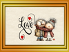 Digital Rectangle Graphic Design VALENTINE LOVE - ELDERLY COUPLE - PNG SVG PDF JPEG Farmhouse Country Home VALENTINE'S DAY HOLIDAY Decoupage Sublimation &nbsp;Design Gift Crafters Delight - JAMsCraftCloset