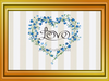 Digital Rectangle Graphic Design VALENTINE LOVE - BLUE FLORAL HEART - PNG SVG PDF JPEG Farmhouse Country Home VALENTINE'S DAY HOLIDAY Decoupage Sublimation &nbsp;Design Gift Crafters Delight - JAMsCraftCloset