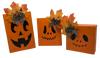 PUMPKIN JACK-O-LANTERN SET OF 3 Chunky Wooden Hand Painted Handmade Kitchen Fall Halloween Decoration Home Decor Set of 3- JAMsCraftCloset