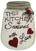 SEASONED WITH LOVE Wood Canning Jar Handmade Hand Painted Wall Art Kitchen Decor Gift Idea Unique One of a Kind - JAMsCraftCloset