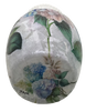 Glass VASE Decoupaged HYDRANGEAS Wedding Decor Shelf Sitter Vase Shabby Chic Victorian BoHo Decor Gift Idea - JAMsCraftCloset