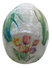 Glass VASE Decoupaged TULIPS Wedding Decor Shelf Sitter Vase Shabby Chic Victorian BoHo Decor Gift Idea - JAMsCraftCloset