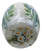 Glass VASE Decoupaged DAISIES Wedding Decor Shelf Sitter Vase Shabby Chic Victorian BoHo Decor Gift Idea - JAMsCraftCloset