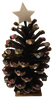 CHRISTMAS TREE Large Pine Cone With Bling Handmade Sparkly Christmas Holiday Winter Decoration Home Decor Shelf Sitter Gift Idea Unique