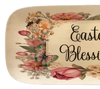 Dollar Tree Plastic TRAY Wall Art EASTER BLESSINGS Handmade Decor Gift Idea Crafters Delight {{ JAMsCraftCloset }}