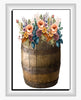DIGITAL GRAPHIC DESIGN-Country-Floral-Vintage RAIN BARREL Peach Roses-Sublimation-Download-Digital Print-Clipart-PNG-SVG-JPEG-Crafters Delight-Digital Art - JAMsCraftCloset
