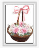 DIGITAL GRAPHIC DESIGN-Country-Floral-PINK AND WHITE ROSES-Vintage-Basket 1-Sublimation-Download-Digital Print-Clipart-PNG-SVG-JPEG-Crafters Delight-Digital Art - JAMsCraftCloset