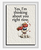 Digital Rectangle Graphic Design VALENTINE - YES I AM THINKING ABOUT YOU - PNG SVG PDF JPEG Farmhouse Country Home VALENTINE'S DAY HOLIDAY Decoupage Sublimation &nbsp;Design Gift Crafters Delight - JAMsCraftCloset